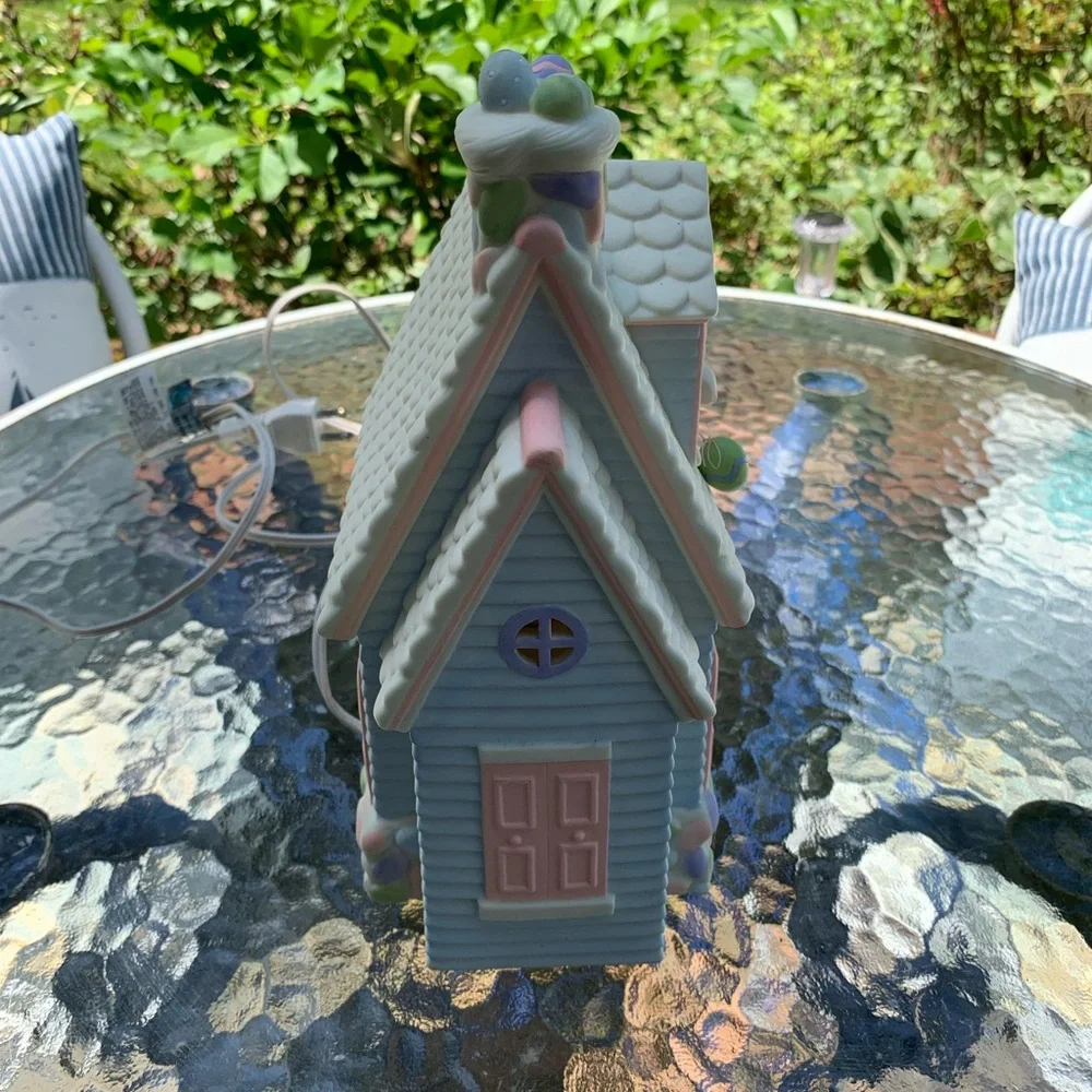 Vintage Department 56 Snow-bunnies Jelly Bean Lighted Cottage